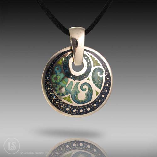 Encircled Pendant, Bronze