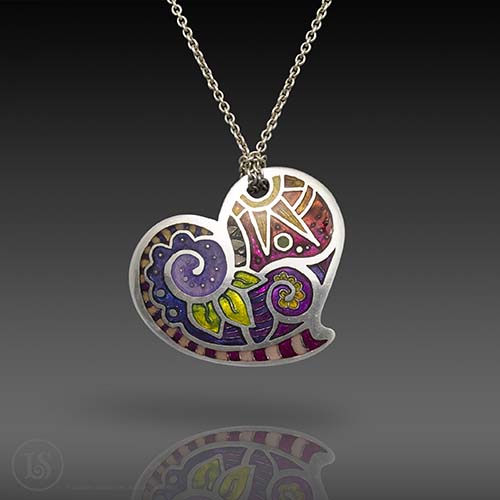 Lauren Pendant, 960 sterling silver