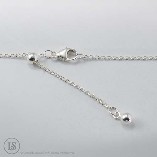 1.2mm Adjustable Cable Chain, Sterling Silver